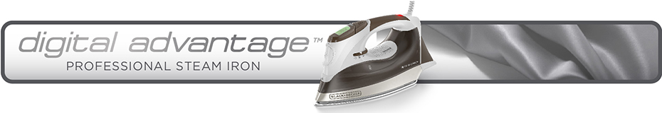 Digital Advantage Professional Steam Iron BLACK DECKER